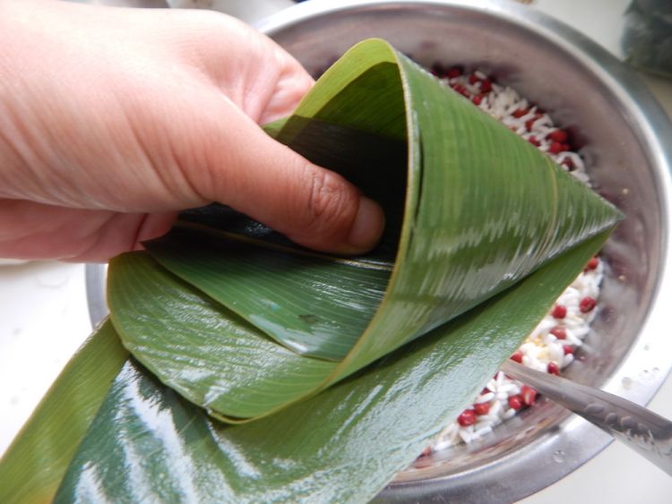 小米红豆粽子步骤7