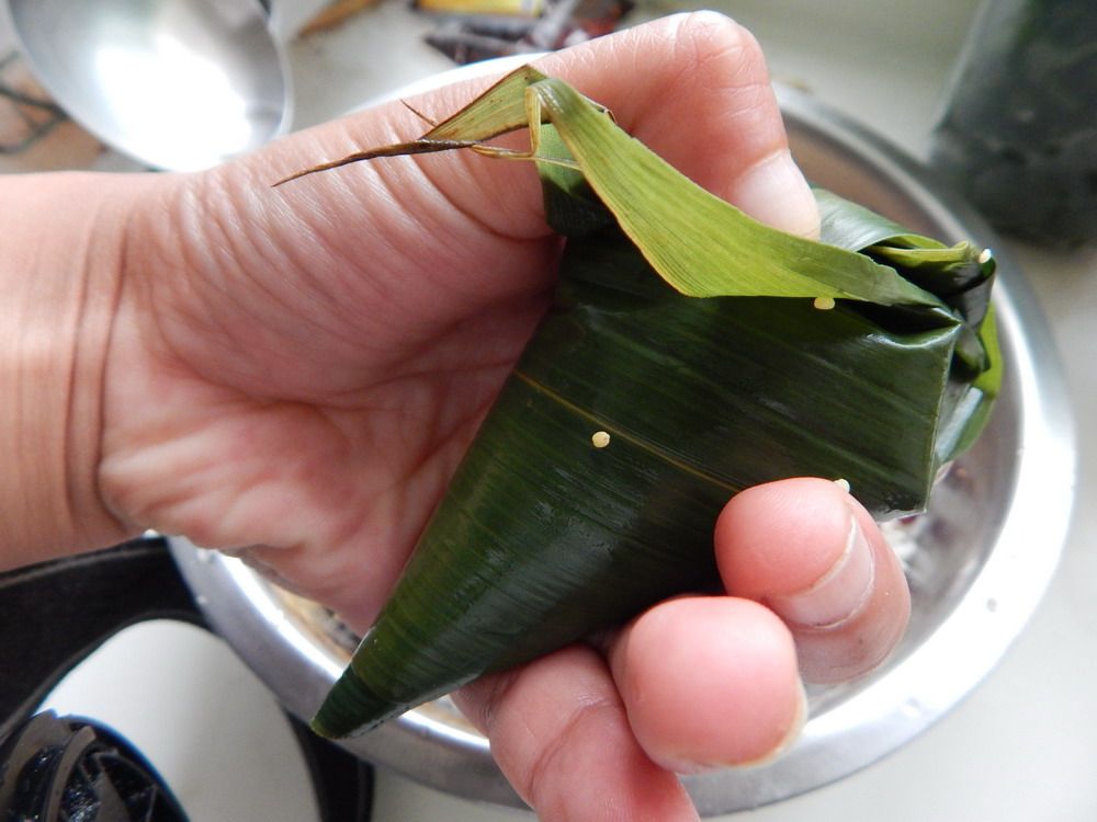 小米红豆粽子步骤9