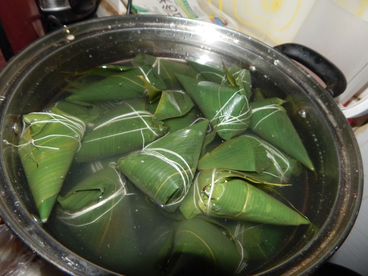 小米红豆粽子步骤11