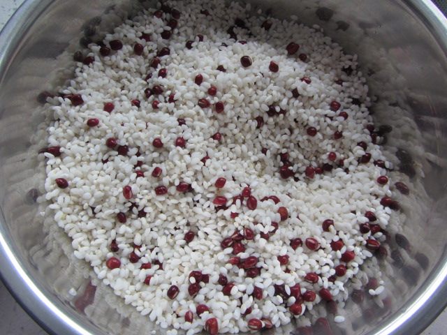 红豆枣子粽步骤4
