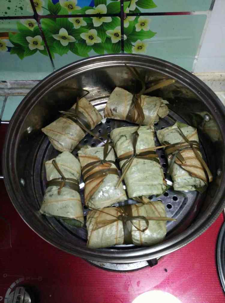 腊肠荷叶饭步骤11