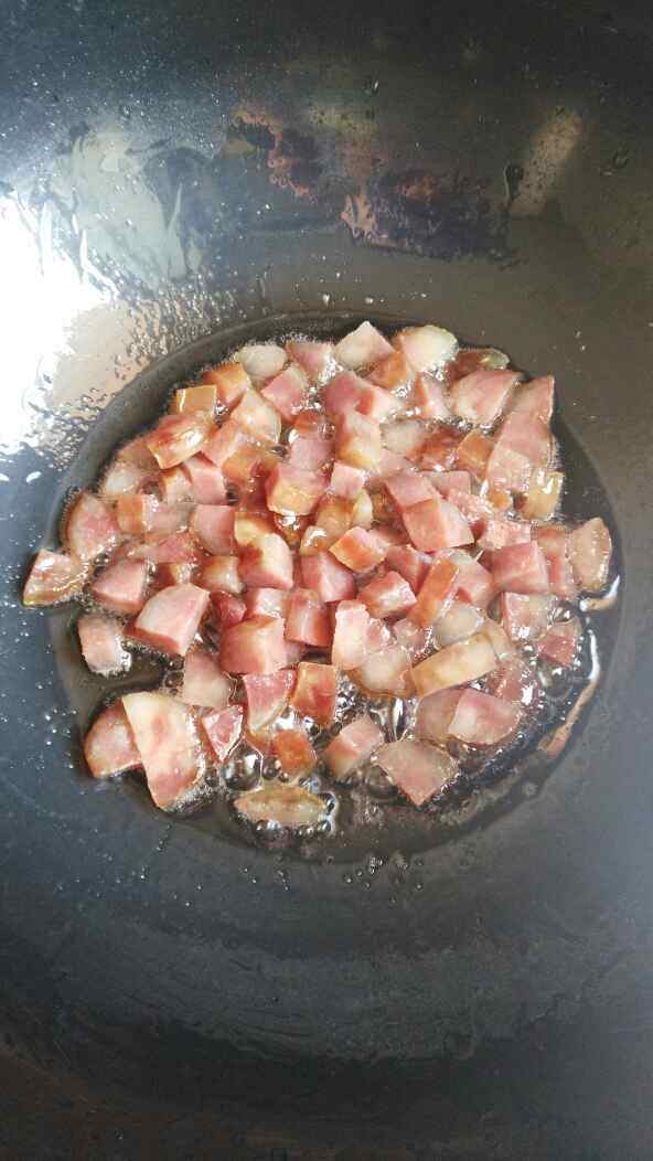 香肠甜豌豆糯米饭步骤5