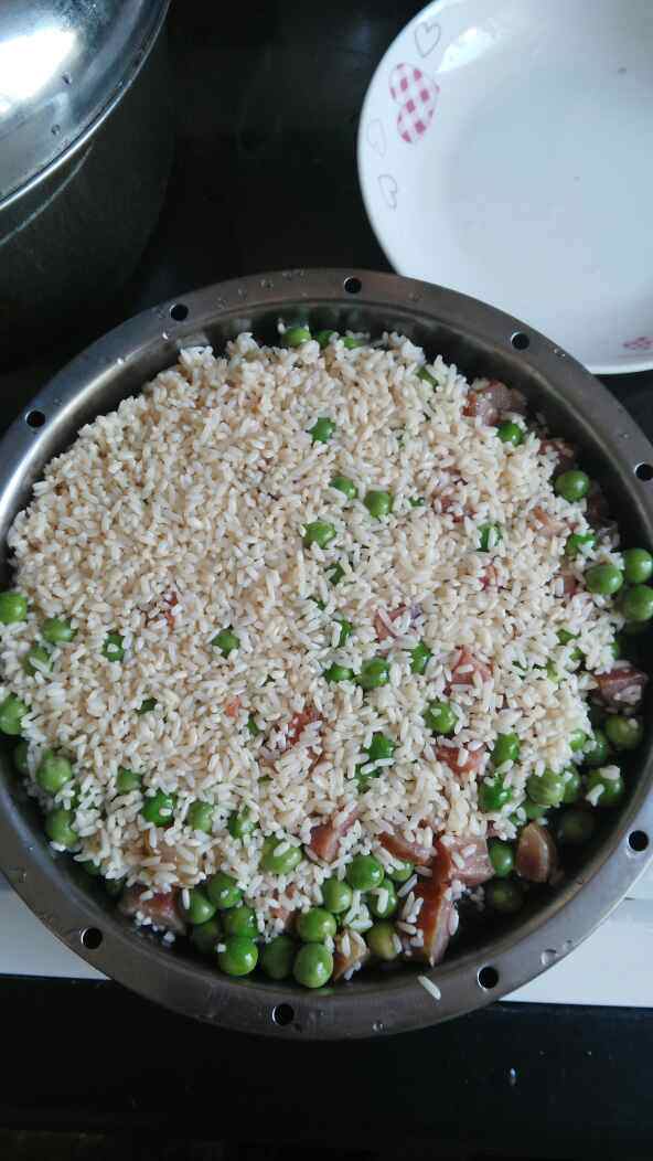 香肠甜豌豆糯米饭步骤13