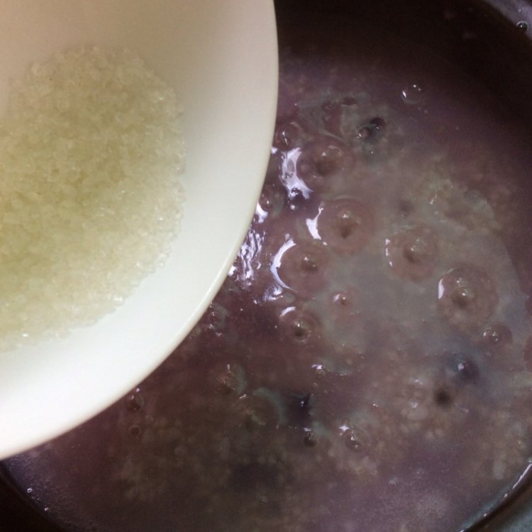 紫薯黑小米粥步骤7