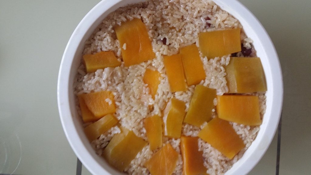蒸蔓越莓甜糯米饭步骤7