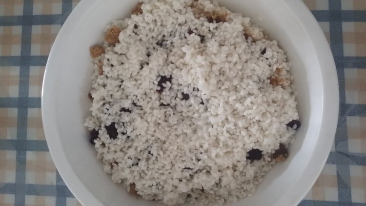 蒸蔓越莓甜糯米饭步骤4