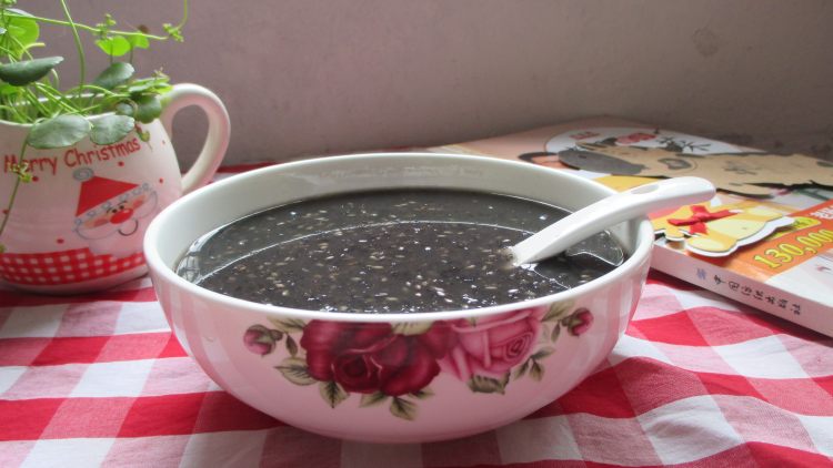 黑芝麻粥步骤9