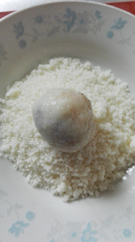 【手工美食】椰蓉豆沙步骤10