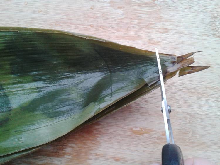 【手工美食】绿豆粽子步骤4