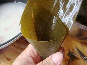 【手工美食】红豆粽子步骤2