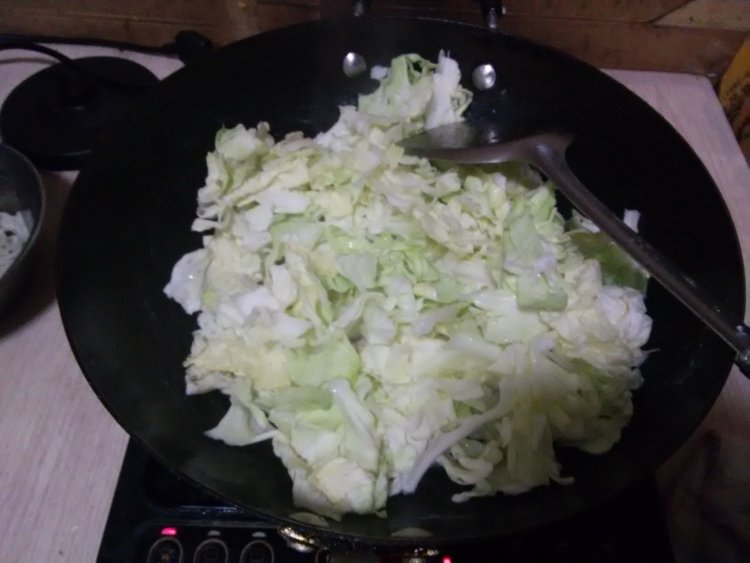 圆白菜糯米饭步骤5