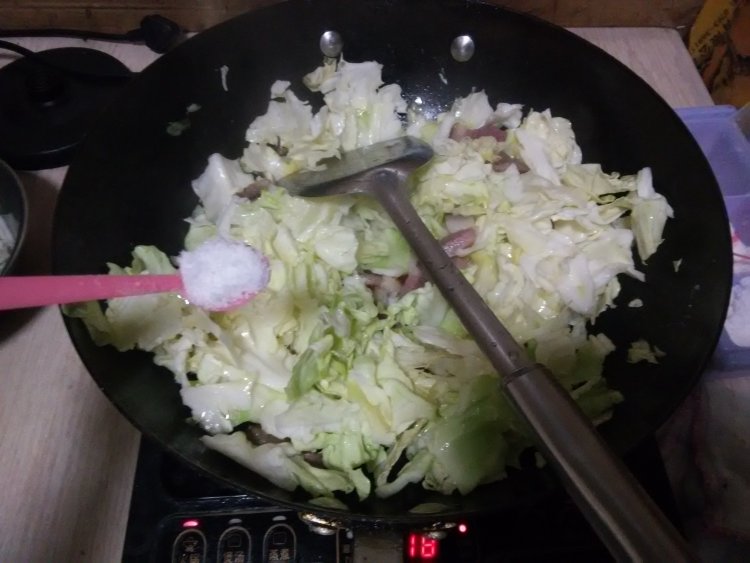 圆白菜糯米饭步骤6