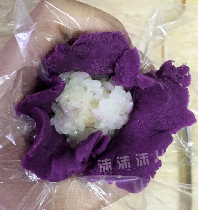 紫薯糯米茶巾绞步骤9