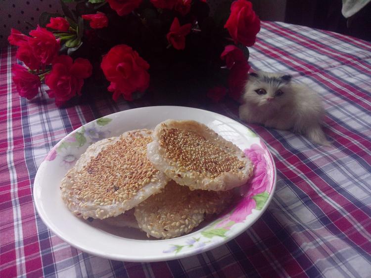 玫瑰芝麻饼步骤10