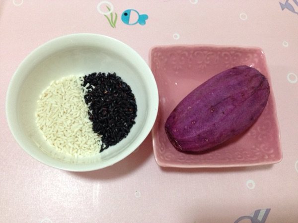 紫薯双米糊步骤1