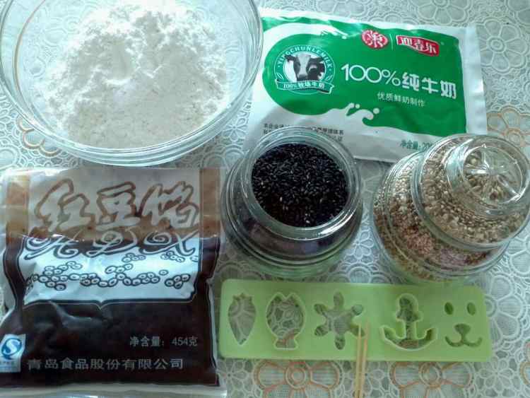 奶香豆沙麻圆步骤1