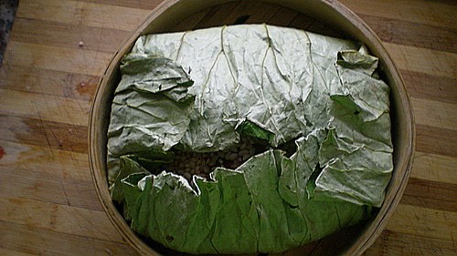 荷叶蒸饭步骤7