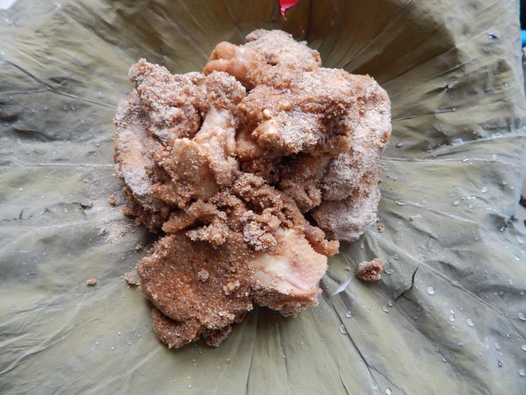 荷叶粉蒸鸡块步骤9