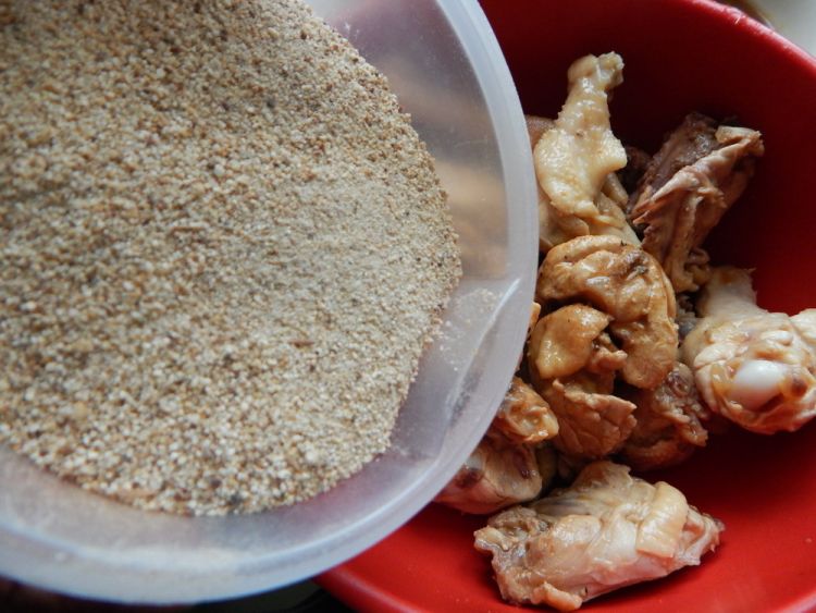 荷叶粉蒸鸡块步骤7