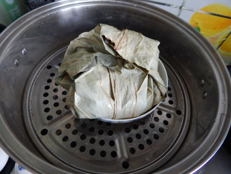 荷叶粉蒸鸡块步骤10