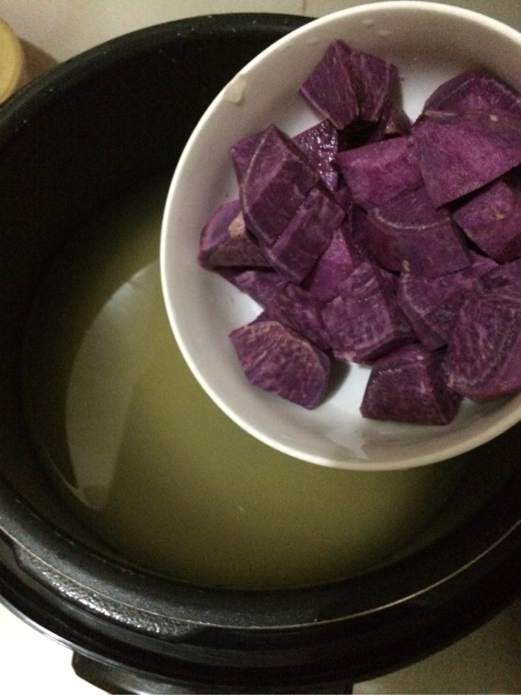 小米紫薯粥步骤4