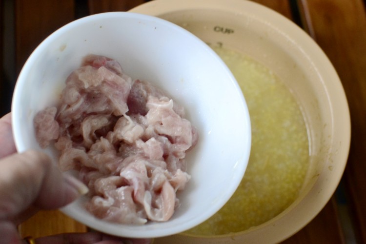 干贝鸡丝粥步骤5