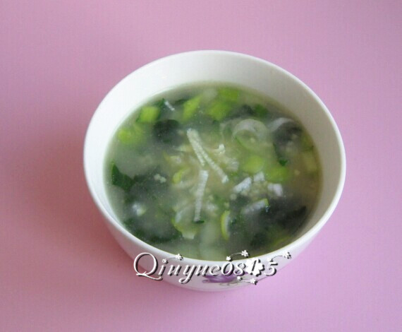 菊花菜咸味粥步骤7