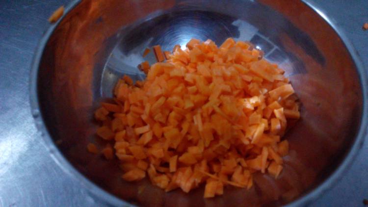小油菜萝卜小米粥步骤5