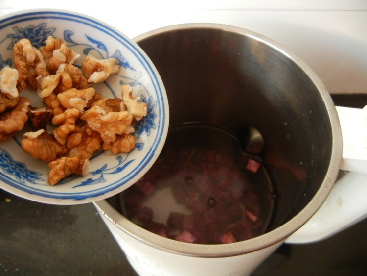 紫薯核桃小米糊步骤5