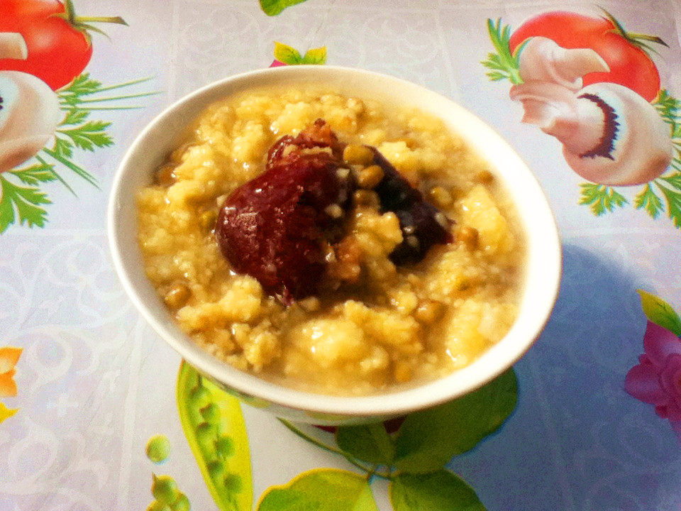 绿豆红枣小米粥步骤8