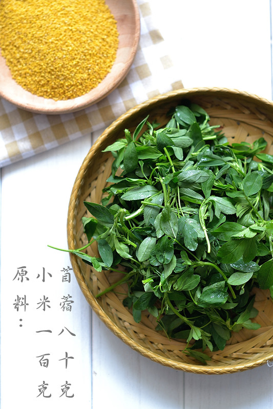 苜蓿小米粥步骤1