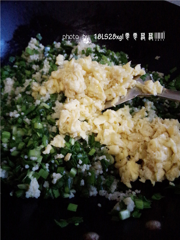 韭菜小米炒鸡蛋步骤9