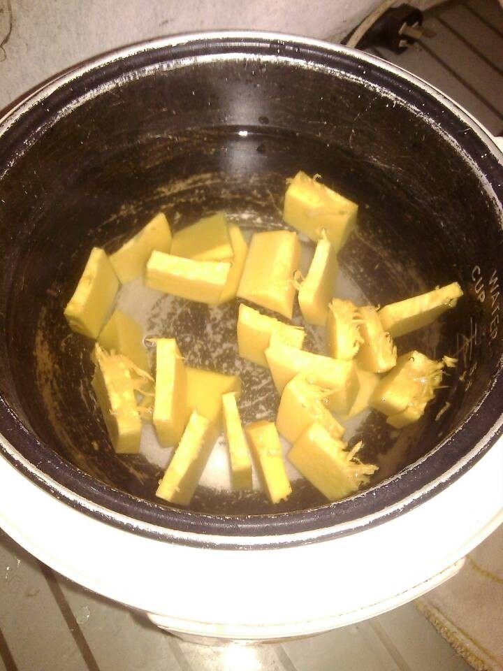 小米南瓜菜粥步骤3