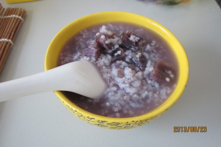双米紫薯粥步骤9
