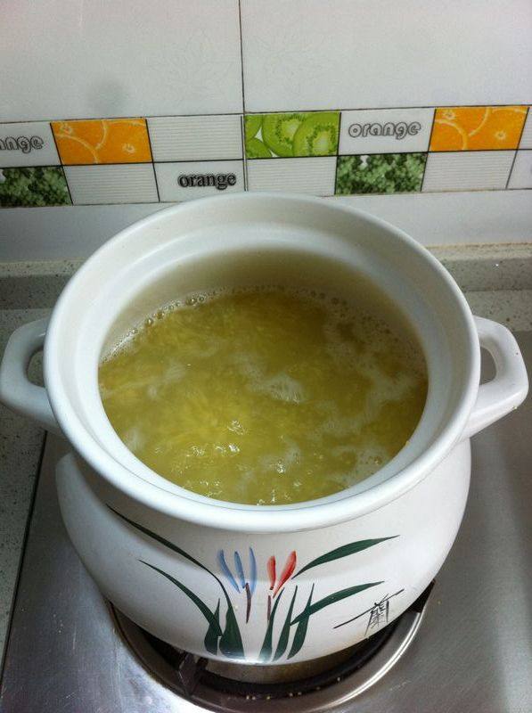 小米绿豆棒冰糖水步骤4