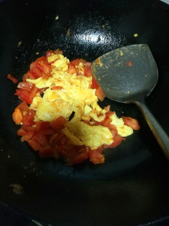 四季豆肉末西红柿鸡蛋步骤10
