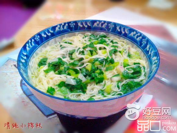 葱香青菜素面