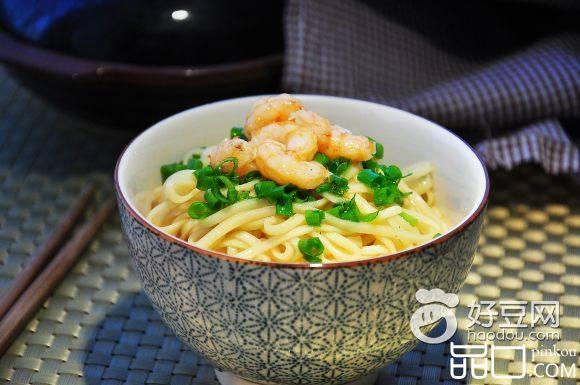 虾仁葱油面