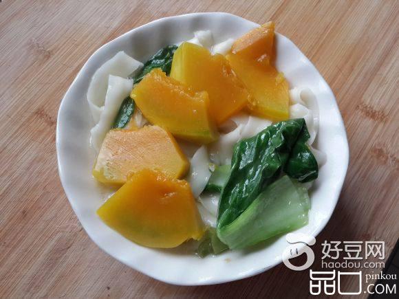 南瓜油菜汤面
