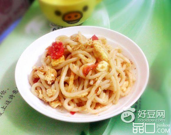 西红柿鸡蛋炒棍棍面