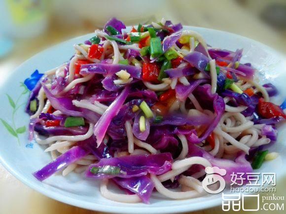 紫椰菜凉拌面