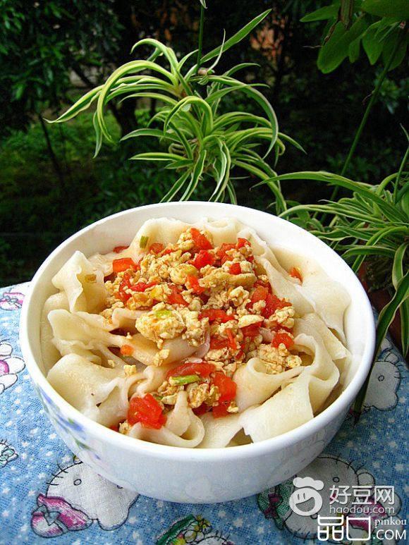 鸡蛋茄汁扯面