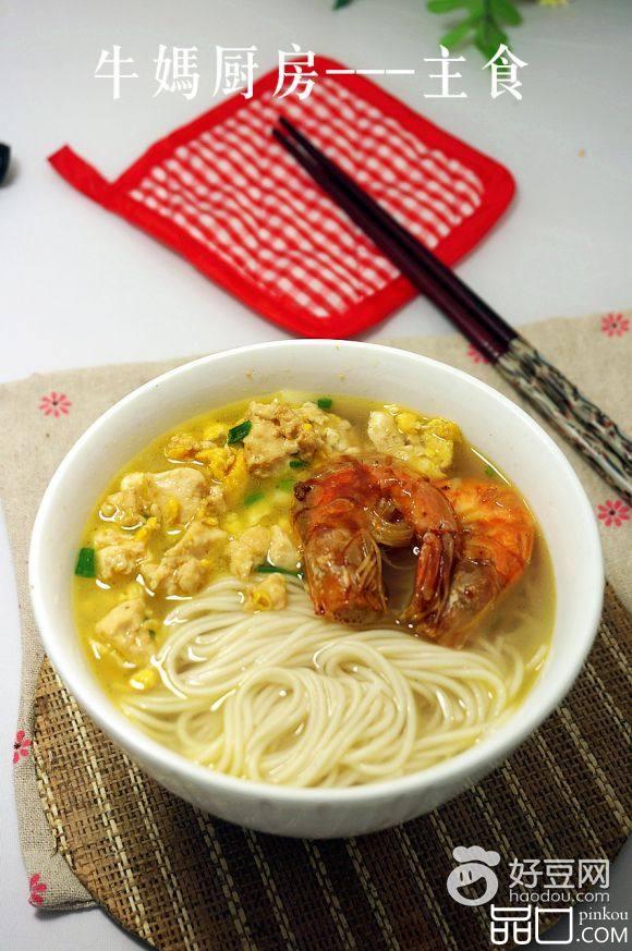 鸡蛋豆腐汤面