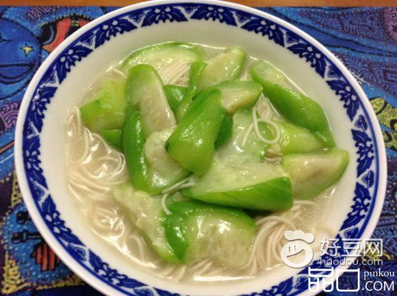 丝瓜烩面条