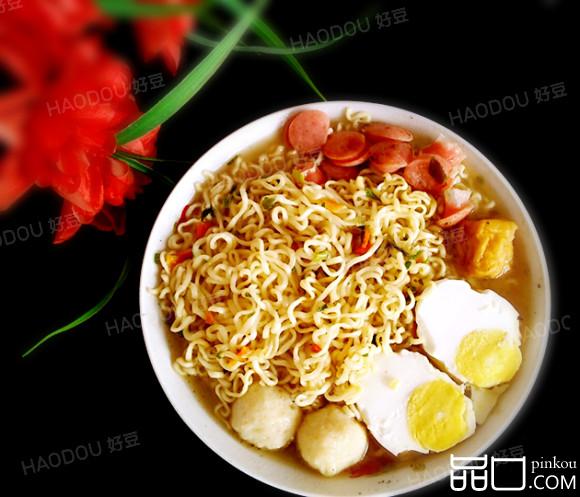 鱼丸鸡蛋面