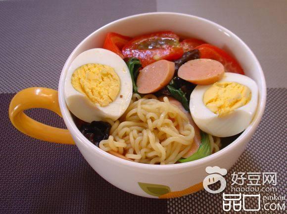 油菜鸡蛋面