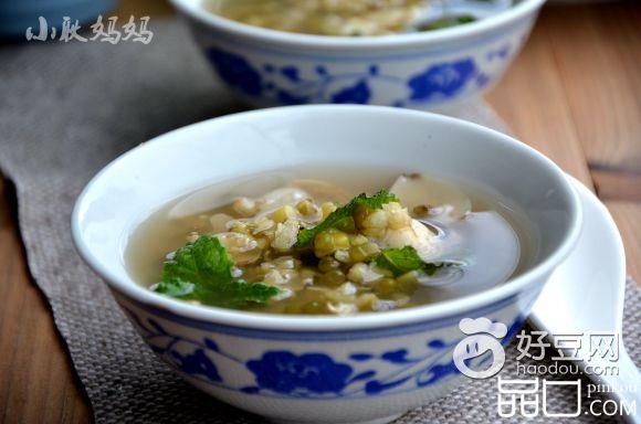 薄荷绿豆百合汤