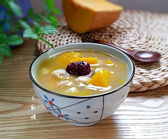 南瓜红枣莲子绿豆汤