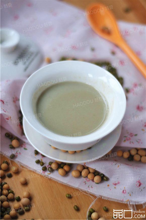 蜂蜜黄豆绿豆浆