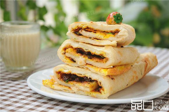 绿豆鸡蛋煎饼